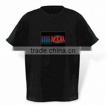 OEM Logo El Promotional 100% Cotton T-shirt with High Quality and Low Price