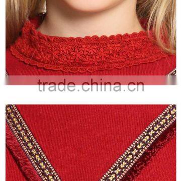 S32503W Hight Quality 100% Cotton Baby Girls Sweater Design Embroidery V-neck Kids Sweaters photo-4