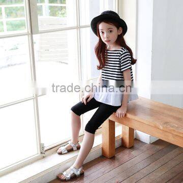 S17605A Wholesale New Striped Children Kids Short Sleeve t Shirt photo-4