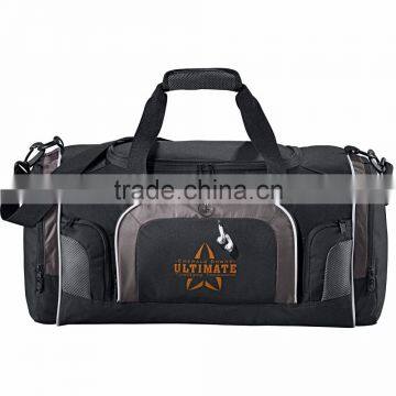 Touring 22" Deluxe Duffel Bag - large zippered U-shaped main compartment, rear shoe pocket with vents and comes with your logo.