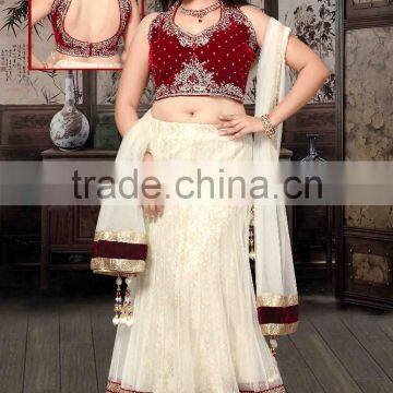 White lehenga choli