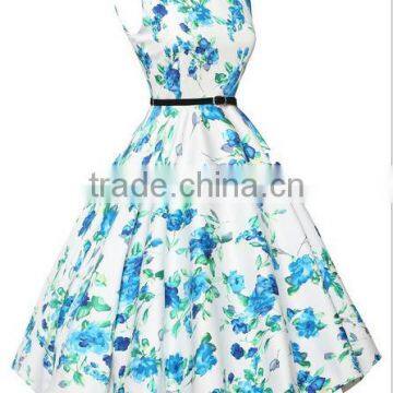 Walson F20197A Hot Sale Women Vitage Dress 50s Retro Dress Rockabilly Swing Dress for Women photo-2