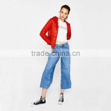 2017 OEM Short Fine Jacket With Hood Winter Bomber Warm Quilted Jacket photo-2