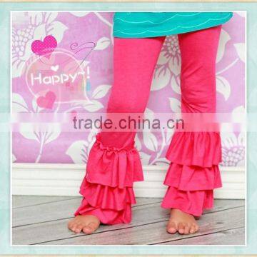 2017 simple pant shirt new style red leggings three ruffle royal blue coat pant for baby