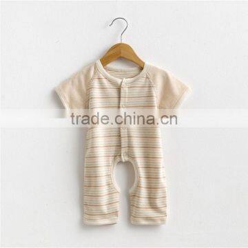 Wholesale Organic Baby Clothes 100% Organic Cotton Striped Romper Baby Clothing
