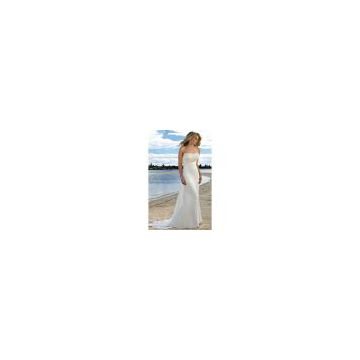 Chiffon Crisscross Back Cheap Beach Wedding Dresses,Beach Wedding Dresses