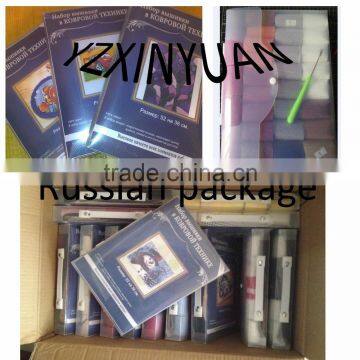 Hook Rug Kit DIY Unfinished Crocheting Yarn Mat Latch Hook Rug Kit Floor Mat Santa Claus Picture Carpet Set photo-3