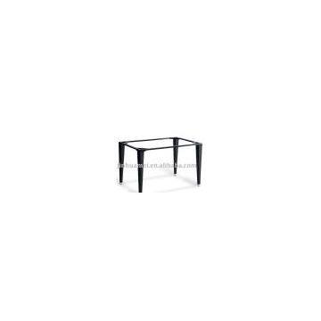 460R2     Rectangular Aluminium Table Frame with POLYRATTAN legs