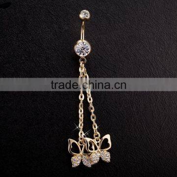 Button Gem Body Piercing Flower Navel Belly Ring Yiwu photo-3