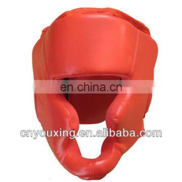 red PU boxing helmet for martial arts