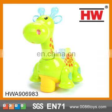 Electric Giraffe With Light And Music Cartoon Animal Toy