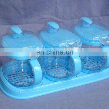 plastic sauce holder,spice set,condiment dispenser