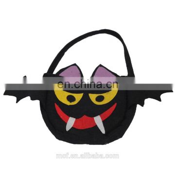 New 2017 style funny cartoon kids tote bags wholesale Halloween decoartion non-woven cute bat candy bags for kids MCH-2420