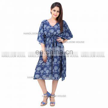 Beach Cover Up Kaftan Boho Hippy New Indian Plus Size Women Dress Caftan Shirt Tunic