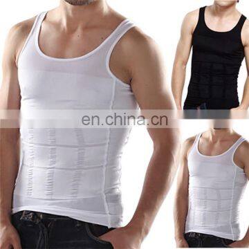 Mens Slimming body shaper vest slim belly buster underwear compression vest