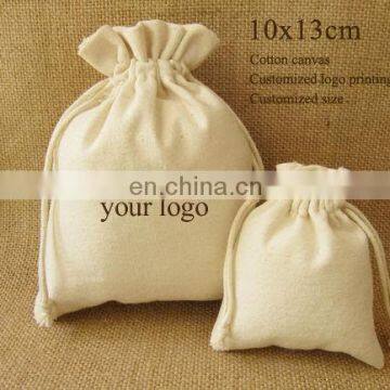Cotton Muslin Bag With Drawstring and Logo Printing photo-6