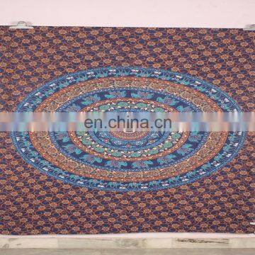 Indian Elephant Cotton Mandala Tapestry Indian Tapestry Wall Hanging Hippie Wall Tapestries