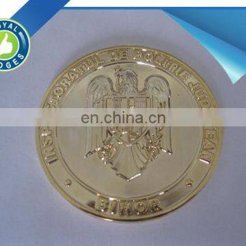 Custom Cheap Eagle Gold Plated Challenge Coins