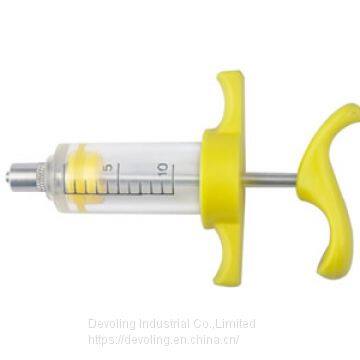 Veterinary Plastic Steel Syringe Type G