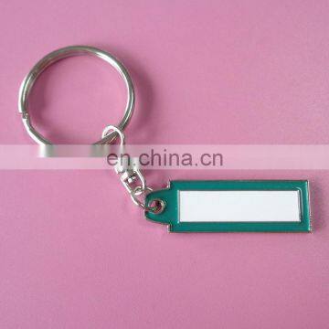 wholesale custom simple company logo souvenir gift metal keychain with soft enamel