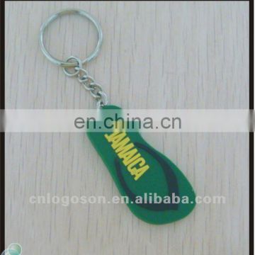 Personalized Slippers Shape Custom Soft PVC Keychains