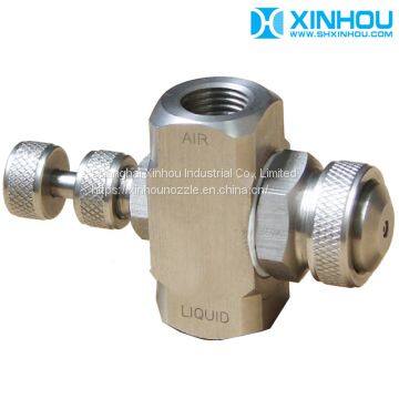 air round water spray nozzle, air atomizing nozzle