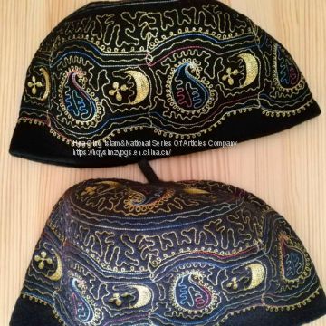 Africa embroidered wool cap  /  Muslim embroidered wool cap /  Muslim  wool cap / wool cap