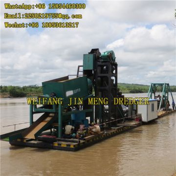 Gold Mining Bucket Chain Dredger Full-automatic 5m-10m