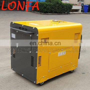 Factory Price 4.0KVA 4KW three phase Silent Diesel Generator for Standby Power Supply