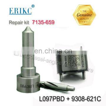 Injector Repair Kit 7135-659 Include Control Valve 9308-621C and Diesel Nozzle L097PBD for Fuel Injector EJBR01901Z photo-2