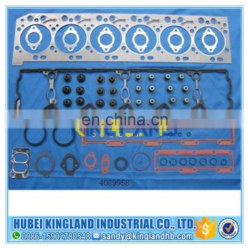 High quality new diesel engine parts ISCe upper gasket set kit 4089958