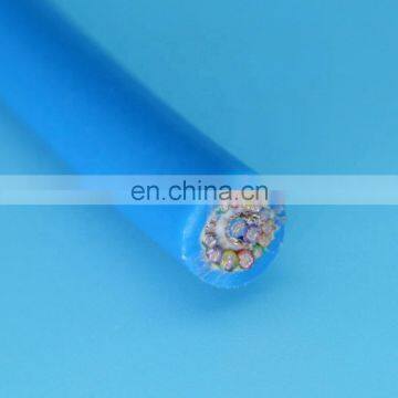 Polyurethane pipe robot cable with kevlar braid shielded sewer robot cable