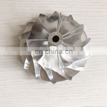 HX50 3593686 66.92/99.01mm 7+7 blades high performance turbo milling/Aluminum 2618/billet compressor wheel for 4044319/4044840