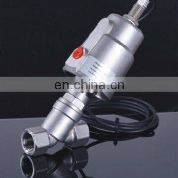 High quality stainless steel angle seat pneumatic valve with proximity switch