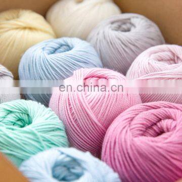 Yarncrafts dyed Soft Pastel Breathable baby hand knitting merino silk 100% Lamb wool yarn