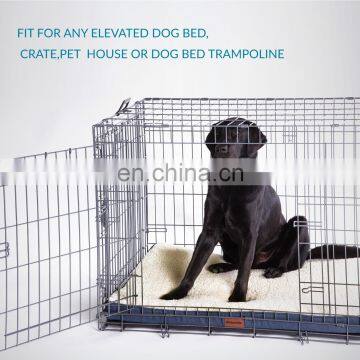 2020 Wholesale Modern Grey Raised Indestructible Memory Foam Dog Pet Mat Beds photo-7