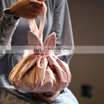 RAWHOUSE Ins Hot Sale Velvet Cosmetic Bag Case Pink Woman Handbags Cosmetic Pouch Carry Travel Storage Makeup Bags photo-3