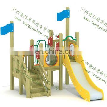 Enjoyable Outdoor Wooden Playground for Children