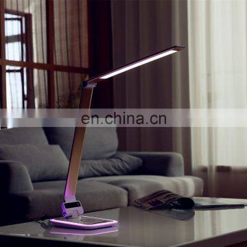 MESUN Smart and Rechargeable Led Desk Lamp With Wireless Charger for Mobile Phone, RGB Ambient Night Light photo-4
