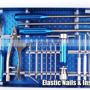 High Quality Medical Bone Surgery Elastic Nail Instrument Set Orthopedic Surgical Interlocking Intramedullary Nails Instruments