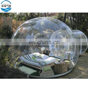 Luxury close nature inflatable transparent bubble camping tent