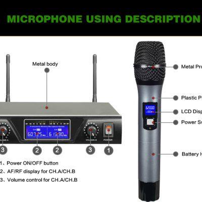 100% Original Snail K9 Wireless Microphone System, LCD Display, High Sound Quality, Remote Reception, Suitable for Meeting, Street Bar, Concert, Church and Other Places to Use photo-4