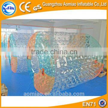 high quality CE PVC/TPU giant customized inflatable water roller for adult