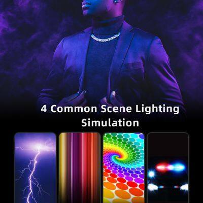 LUXCEO P200 RGB Luz LED Para Vídeo APP Control IP67 Iluminación de la Foto de la Cámara de la Lámpara 3000-6000k Para Youtube Tiktok Livestream photo-4