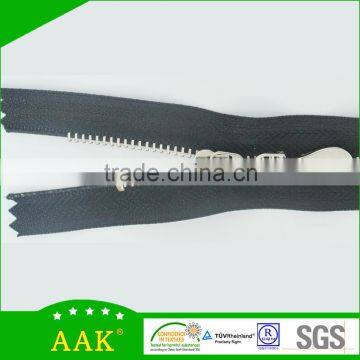 3#Shiny Silver Normal Teeth Close End Metal Zipper photo-4