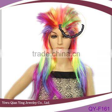 Long cheap colorful punk party funs wigs