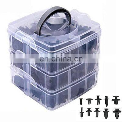 620 Pcs/box Car Fastener Clips Mixed Car Fasteners Door Trim Panel Auto Bumper Rivet Retainer Push Engine Cover Fender