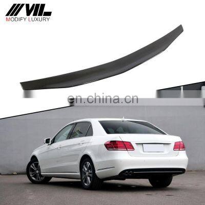 Carbon Fiber Trunk Spoiler for Mercedes Ben z W212 E250 E350 E550 Sedan E63 AMG 2010-2014