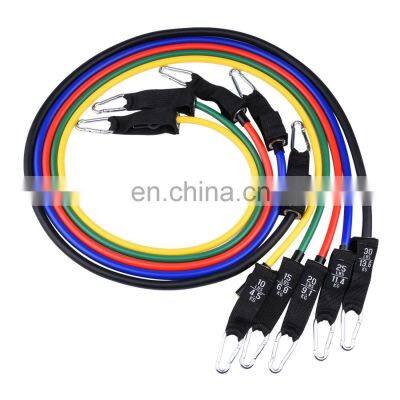 11 Pieces / Set of Elastic Band a Set of Fitness Latex Belt Home Fitness Equipment Resistance Rope Black Punch Bag TPE 120CM