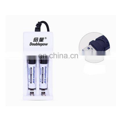 OEM Customizable 2 slots portable cylinder battery charger aa aaa rechargeable battery charger for Ni MH Ni CD battery